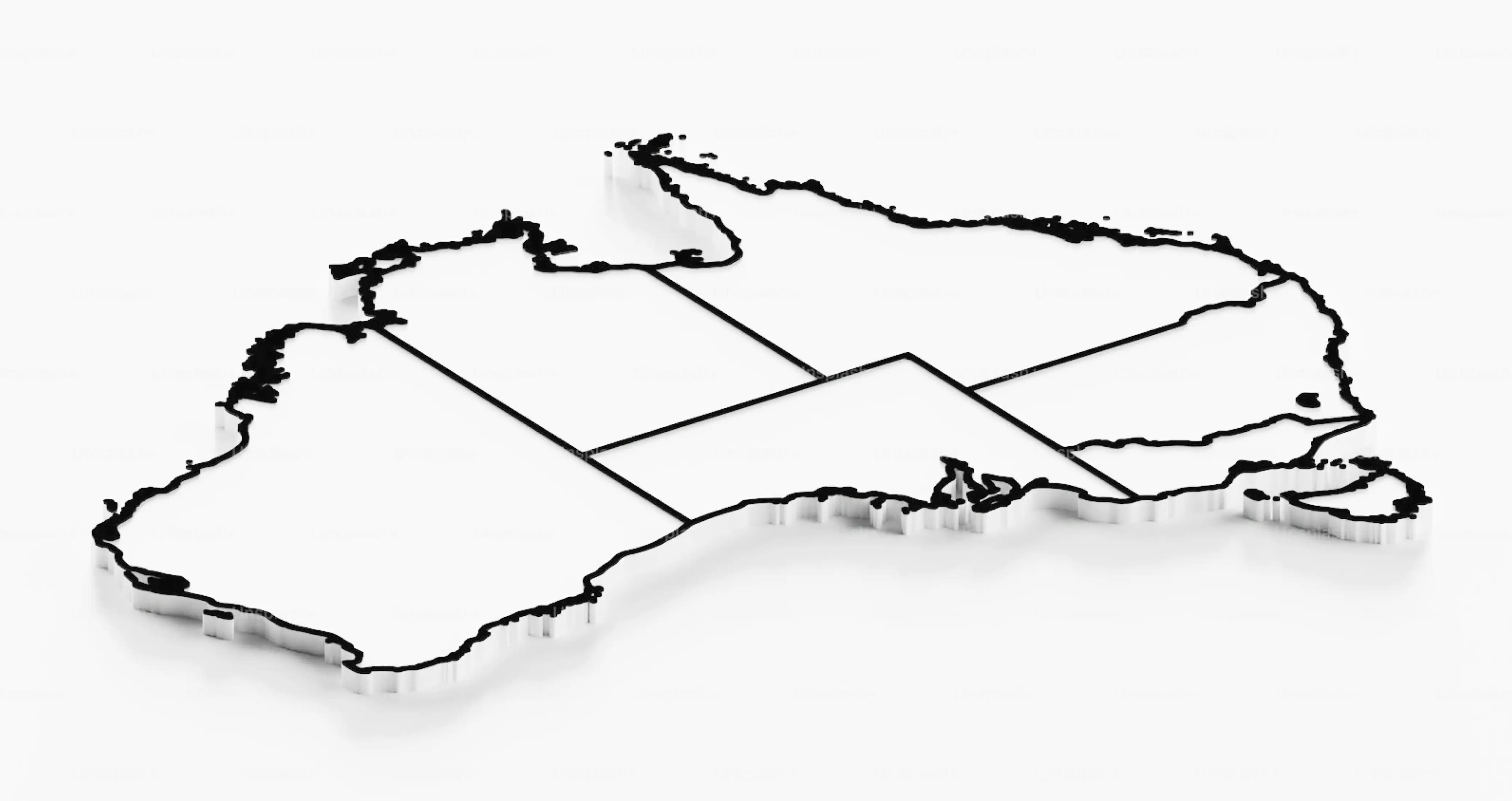 Map of Australia with various user avatars placed at different locations, representing people connected to different regions.